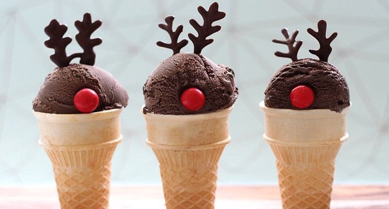 3 simple DIY Christmas ice cream you can try at home!